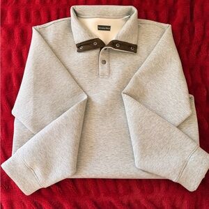 Men's Gray Zip Up Sweater